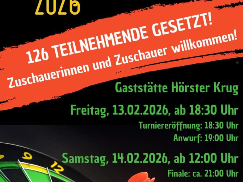 Einladungsturnier Steeldart 2026