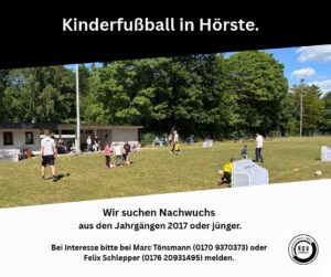 Kinderfußball in Hörste