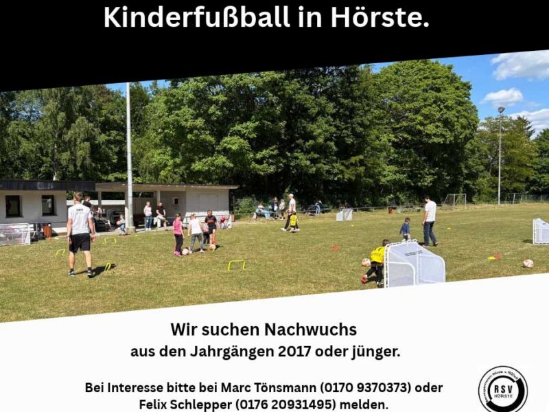 Kinderfußball in Hörste